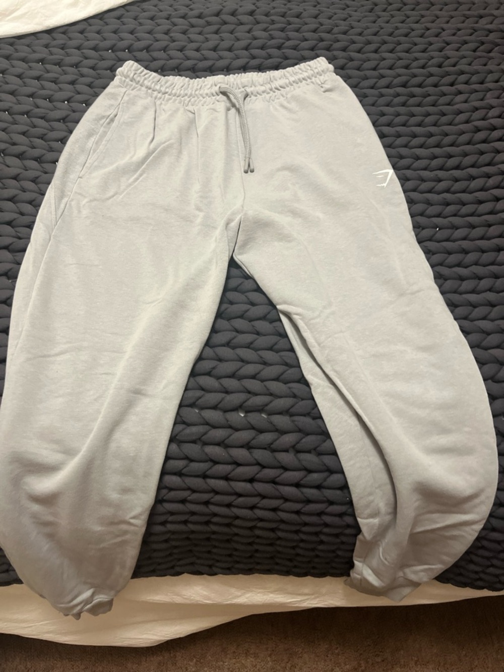 Gym Shark Light Gray/Blue Sweatpants
